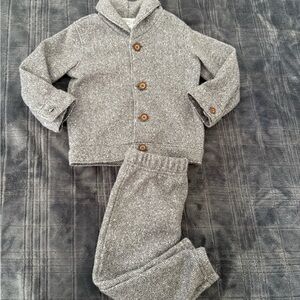 Carter's Gray Herringbone Baby boy Set